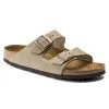 Women's Birkenstock Arizona Soft Footbed Taupe Suede BIRK-951301 -OOFOS shop BIRK 951301