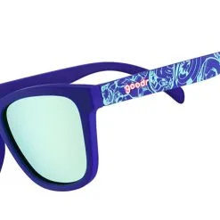 Goodr Running Sunglasses - Captain America's UV Shield -OOFOS shop CaptainAmericasUVShieldSideImage 1000x 72d4d10f 8d60 42c6 8698 b6a303380e3e