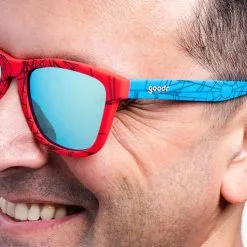 Goodr Running Sunglasses - Spidey Suit Sold Separately -OOFOS shop SpideySuitSoldSeparately ProductAssetsOnFaceImage 1000x jpg