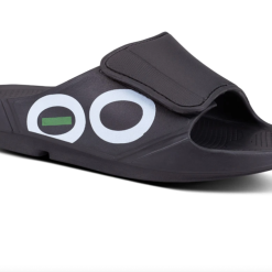 Men's Oofos OOahh Sport Flex - 1550-BLK -OOFOS shop mens oofos ooahh sport flex sandal black e